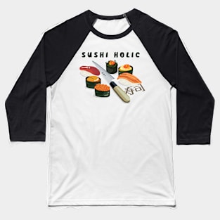 Vintage SushiHolic Baseball T-Shirt